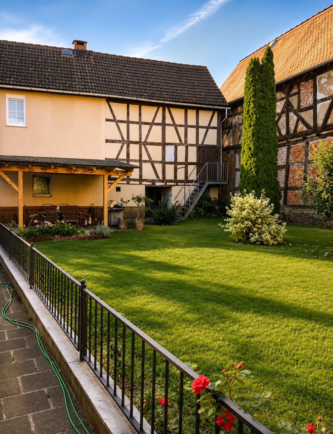 Außenbereich des Monteurzimmer Graf